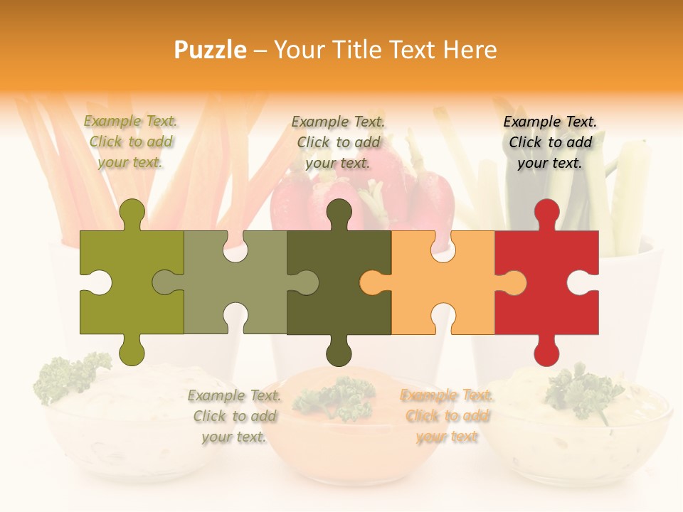 Isolated Background Zucchini PowerPoint Template