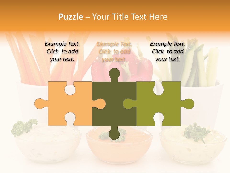 Isolated Background Zucchini PowerPoint Template