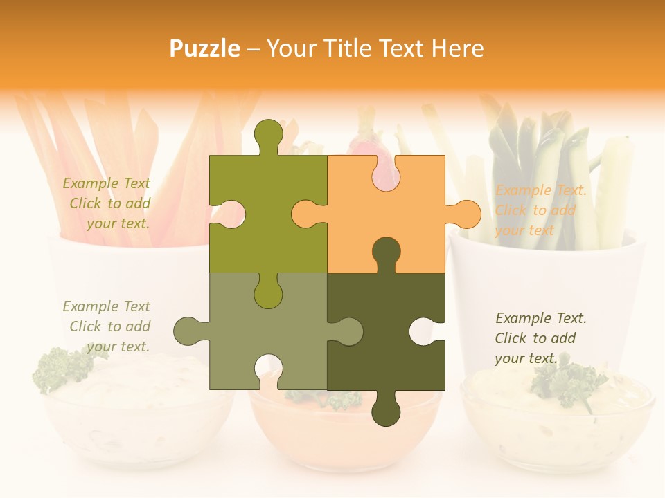 Isolated Background Zucchini PowerPoint Template