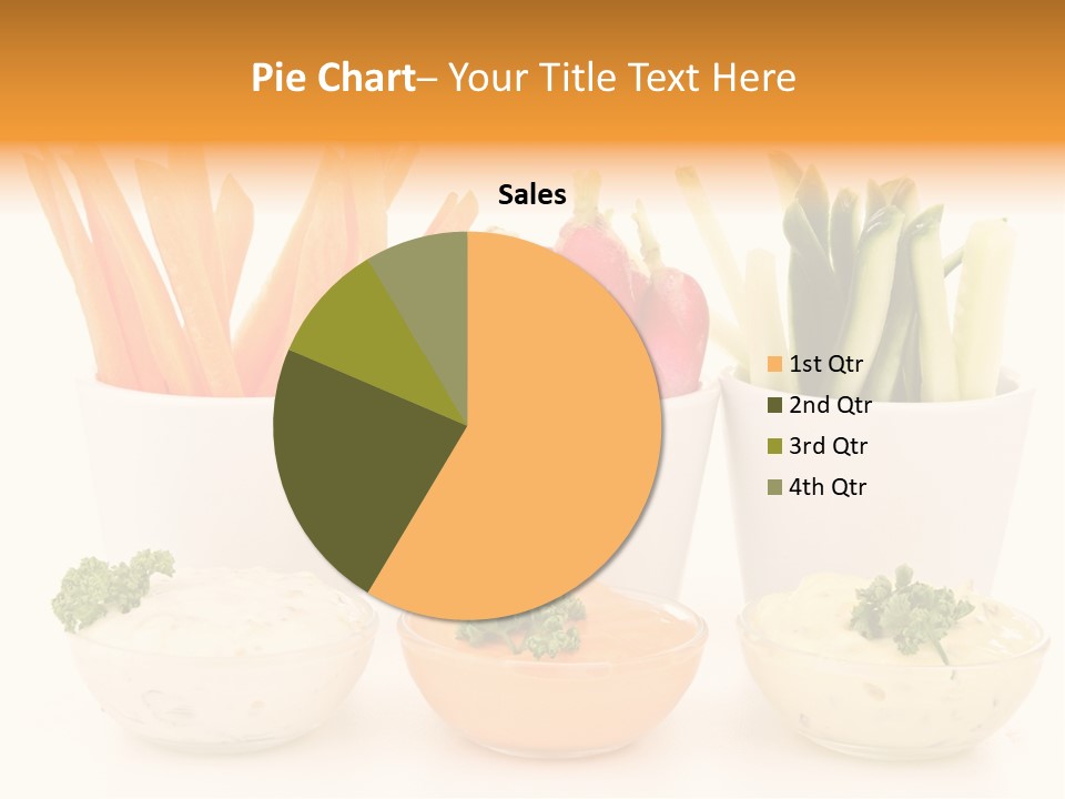 Isolated Background Zucchini PowerPoint Template