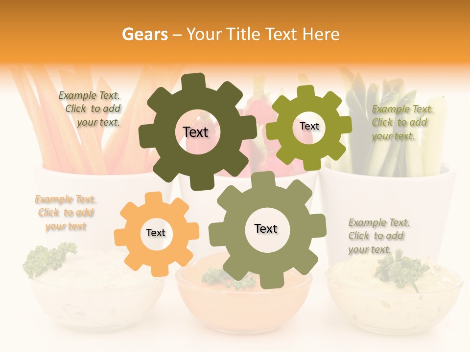 Isolated Background Zucchini PowerPoint Template