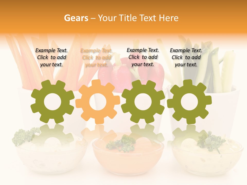 Isolated Background Zucchini PowerPoint Template