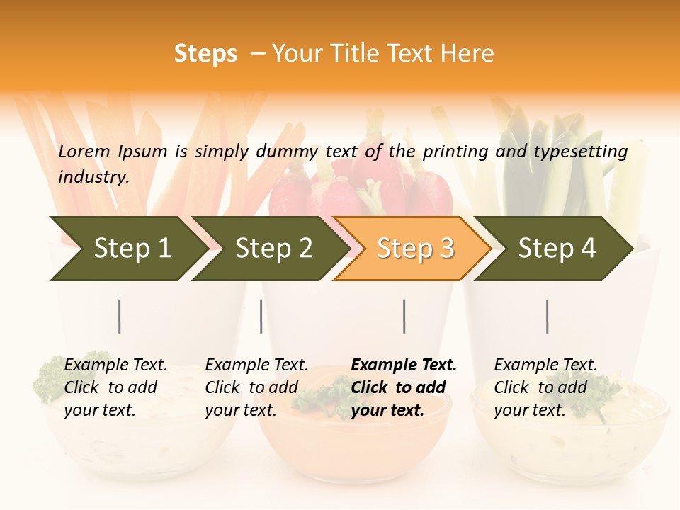Isolated Background Zucchini PowerPoint Template