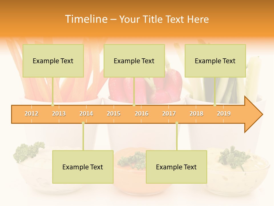 Isolated Background Zucchini PowerPoint Template