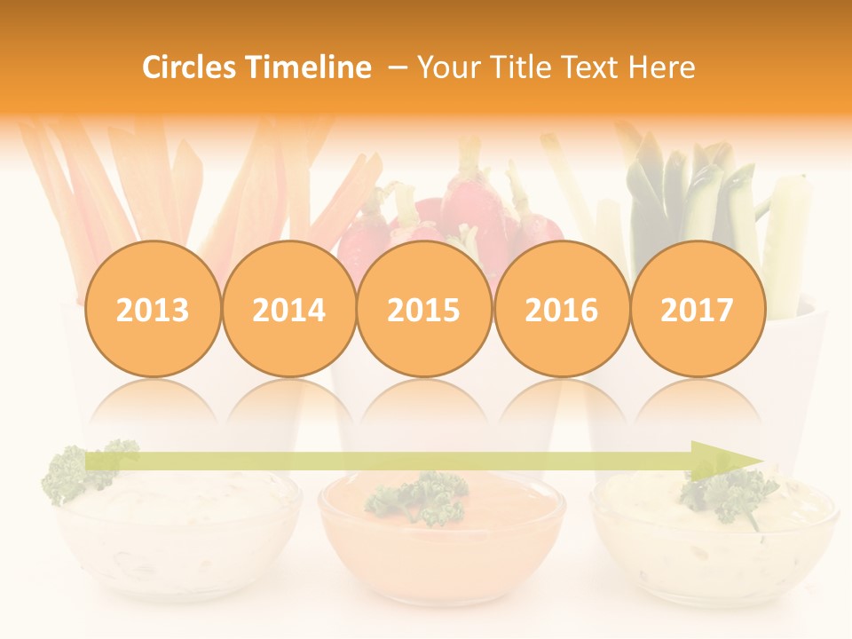 Isolated Background Zucchini PowerPoint Template