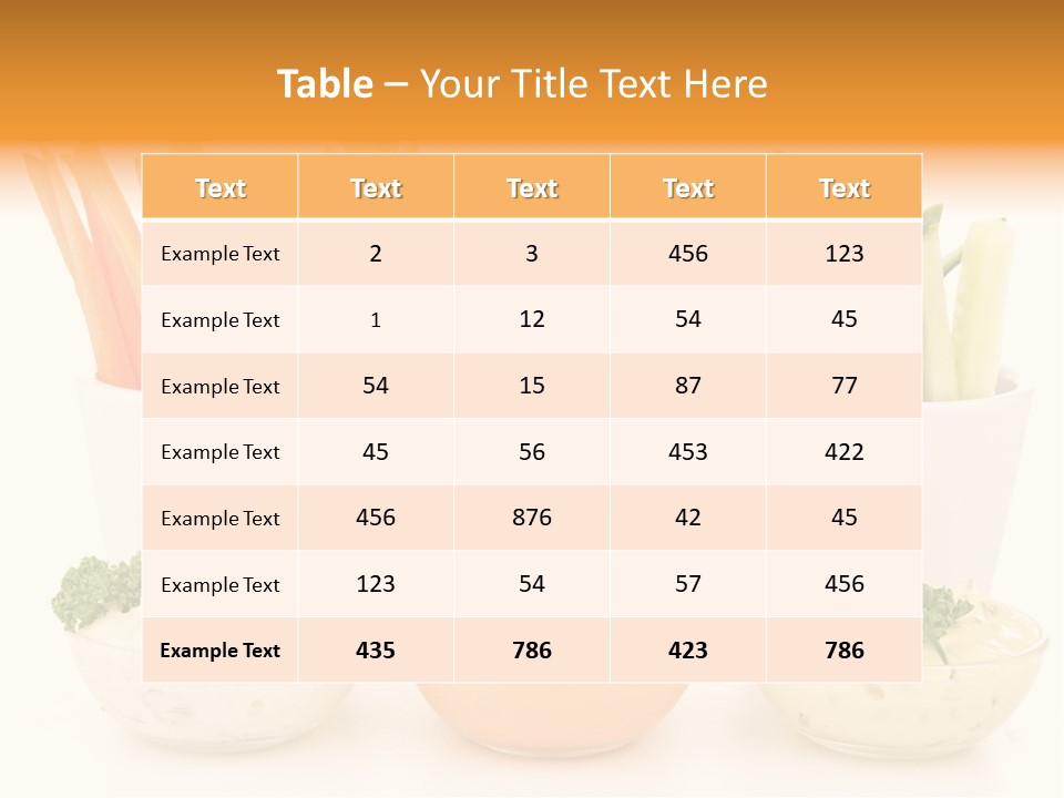 Isolated Background Zucchini PowerPoint Template