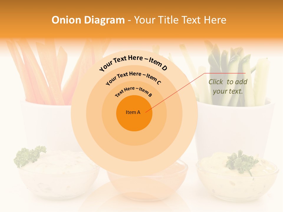Isolated Background Zucchini PowerPoint Template