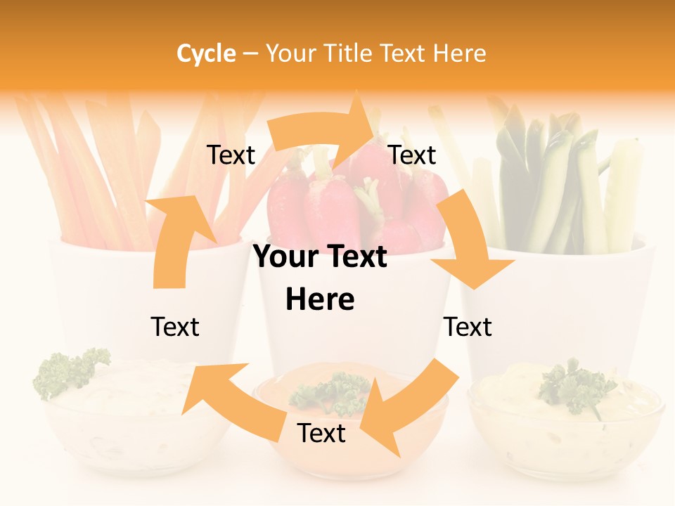 Isolated Background Zucchini PowerPoint Template