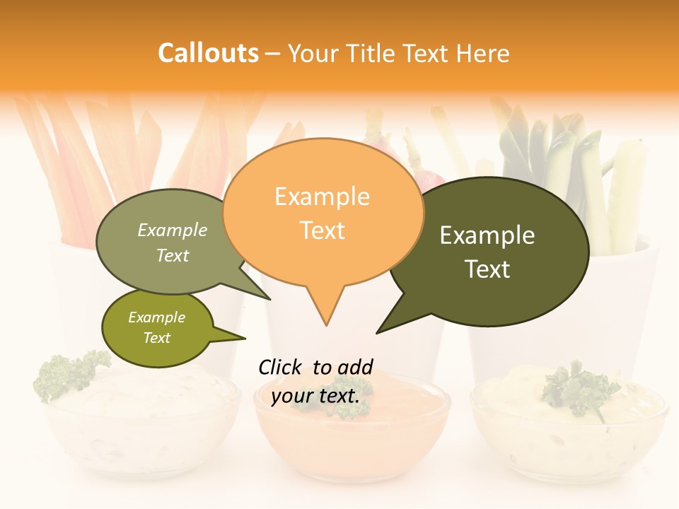 Isolated Background Zucchini PowerPoint Template