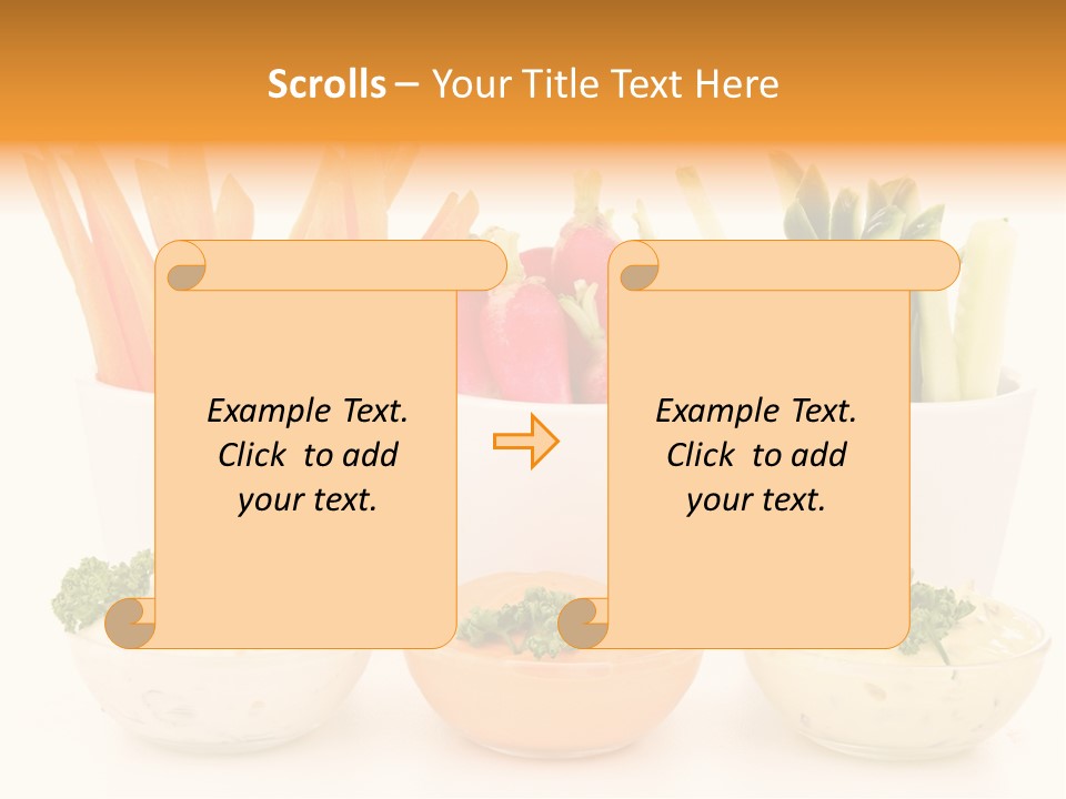 Isolated Background Zucchini PowerPoint Template