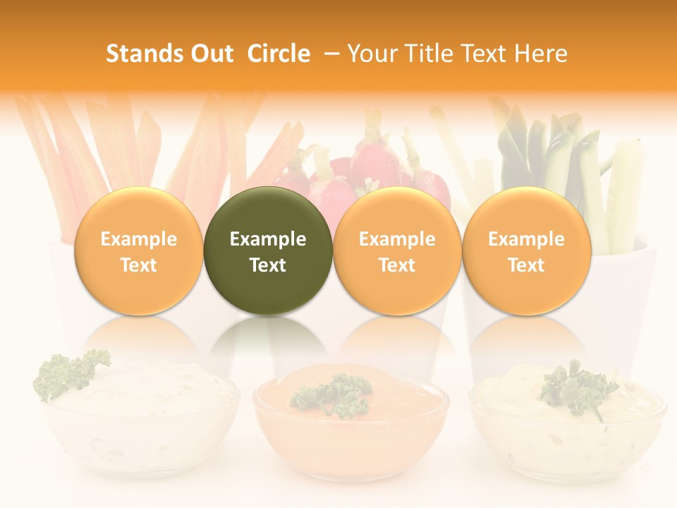 Isolated Background Zucchini PowerPoint Template