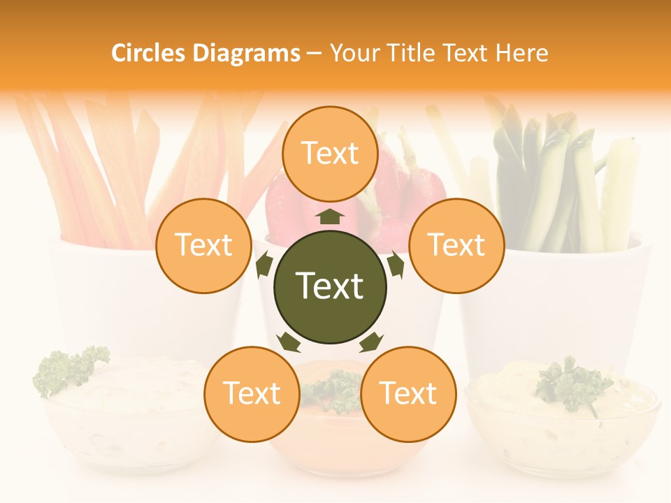 Isolated Background Zucchini PowerPoint Template