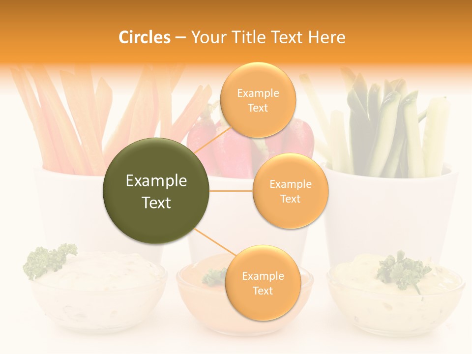 Isolated Background Zucchini PowerPoint Template