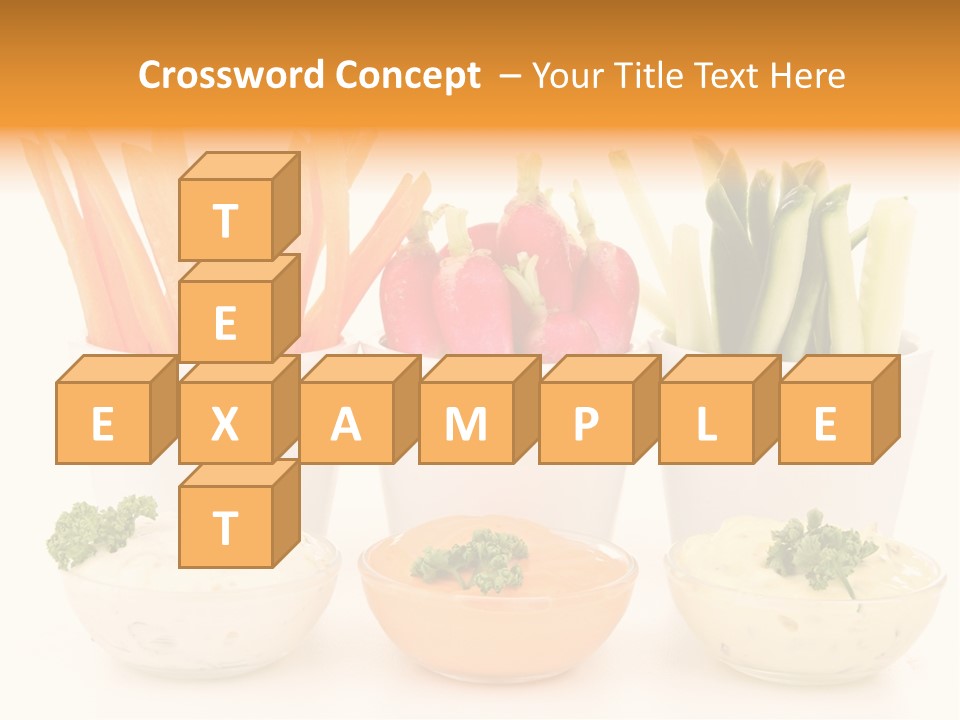 Isolated Background Zucchini PowerPoint Template