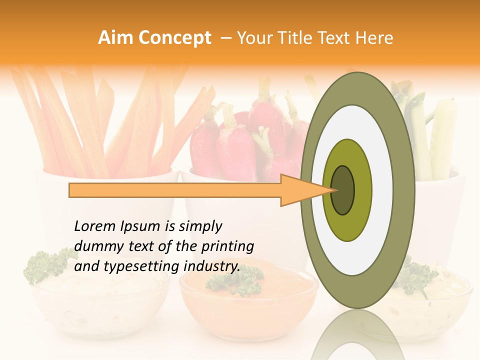 Isolated Background Zucchini PowerPoint Template