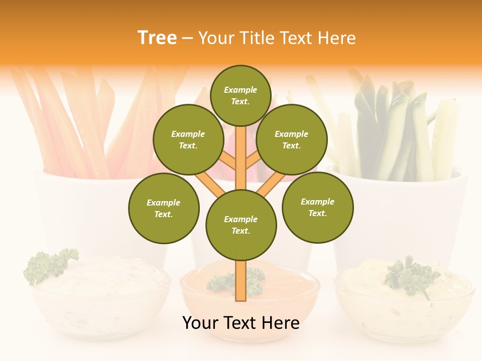 Isolated Background Zucchini PowerPoint Template