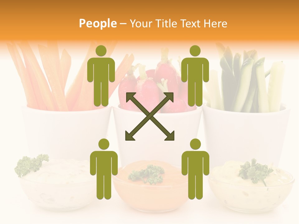 Isolated Background Zucchini PowerPoint Template