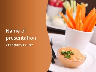 Buffet Sauce Gastronomy PowerPoint Template