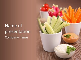 Lunch Refreshment Radish PowerPoint Template