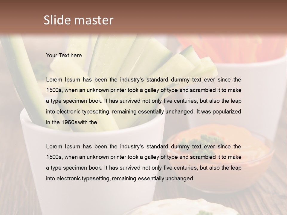 Lunch Refreshment Radish PowerPoint Template