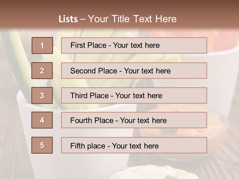 Lunch Refreshment Radish PowerPoint Template