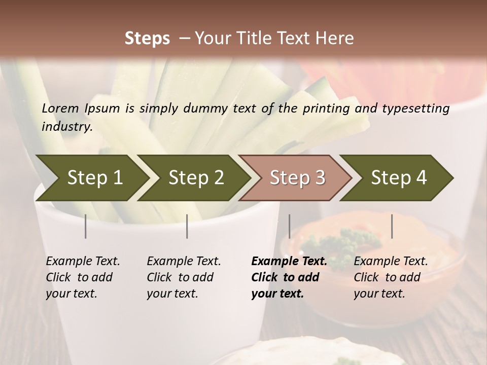 Lunch Refreshment Radish PowerPoint Template
