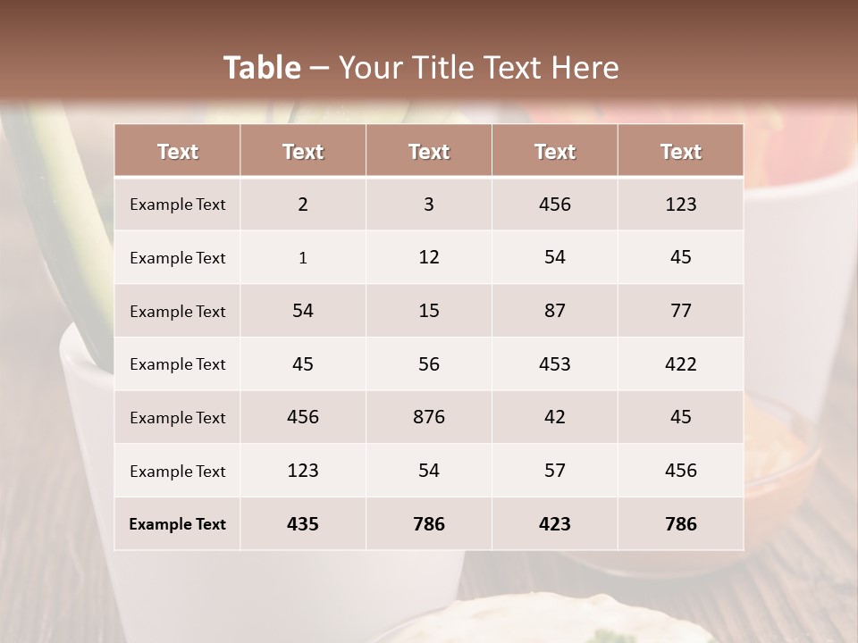 Lunch Refreshment Radish PowerPoint Template