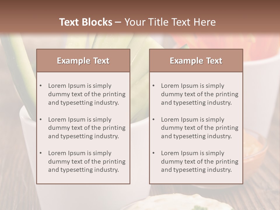 Lunch Refreshment Radish PowerPoint Template