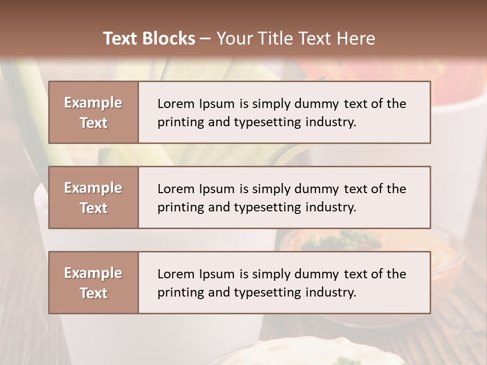 Lunch Refreshment Radish PowerPoint Template