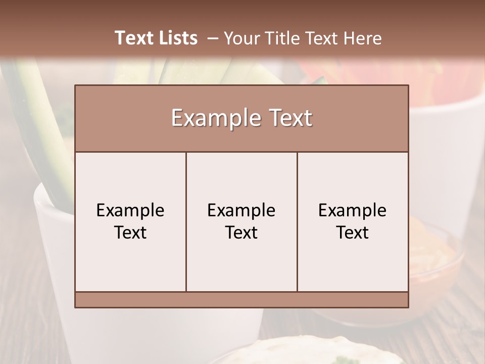 Lunch Refreshment Radish PowerPoint Template