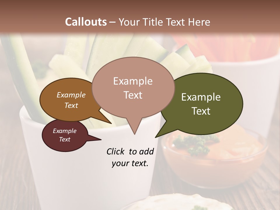 Lunch Refreshment Radish PowerPoint Template