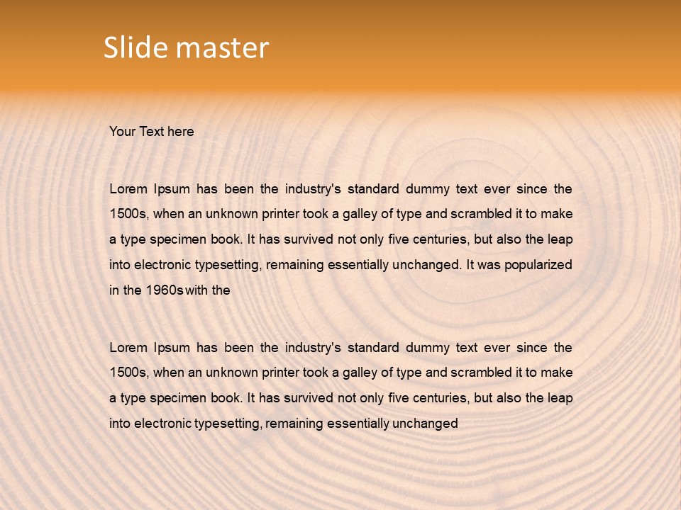 Cross Textured Rings PowerPoint Template