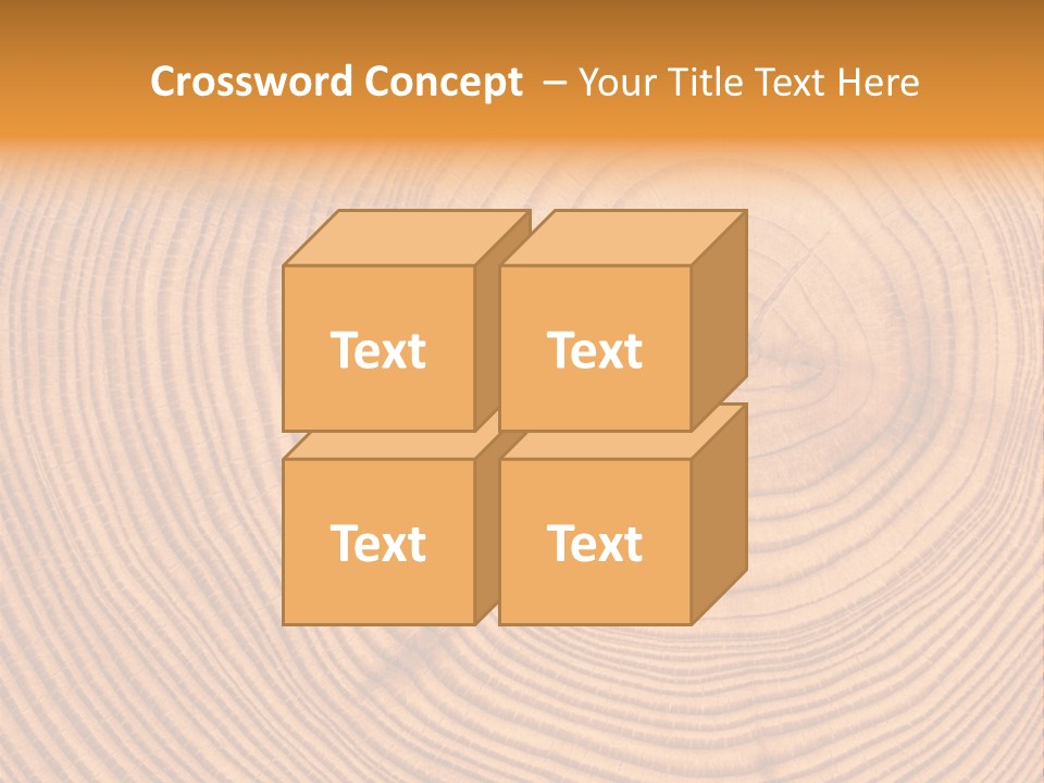 Cross Textured Rings PowerPoint Template
