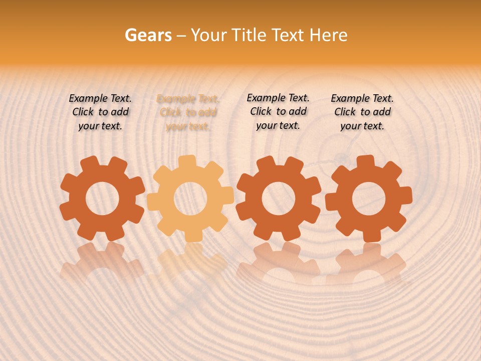 Cross Textured Rings PowerPoint Template