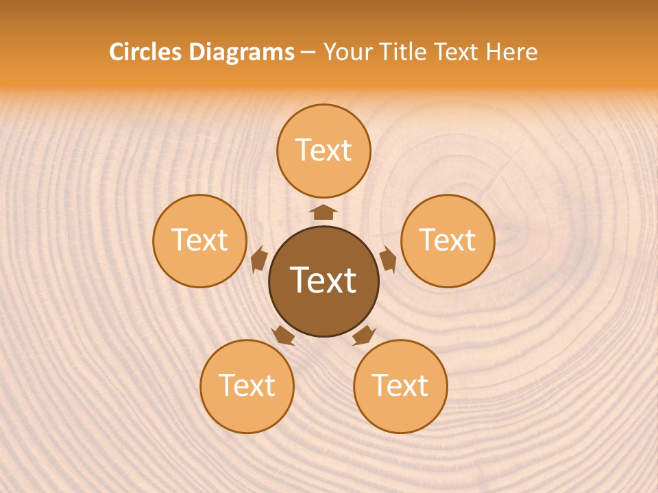 Cross Textured Rings PowerPoint Template