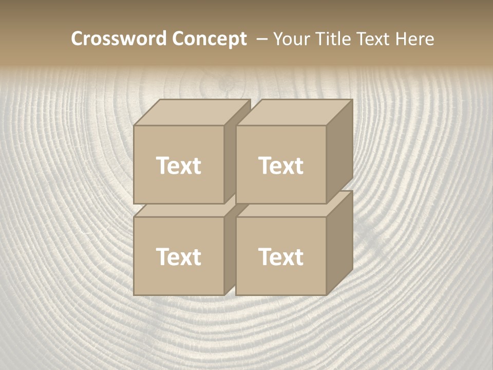 Circle Wooden Backgrounds PowerPoint Template