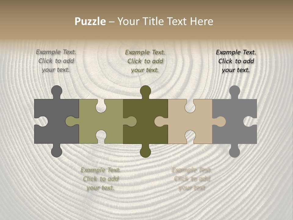 Circle Wooden Backgrounds PowerPoint Template