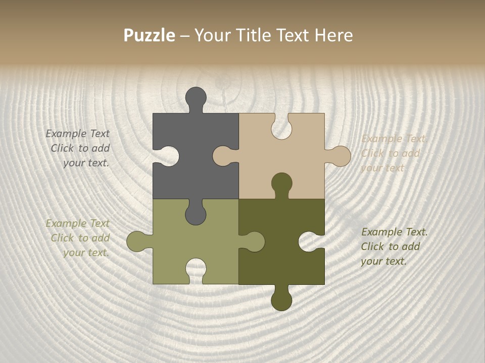 Circle Wooden Backgrounds PowerPoint Template