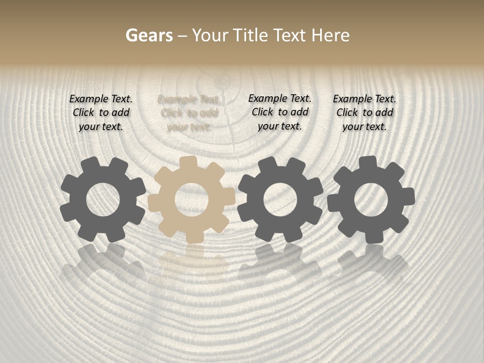 Circle Wooden Backgrounds PowerPoint Template