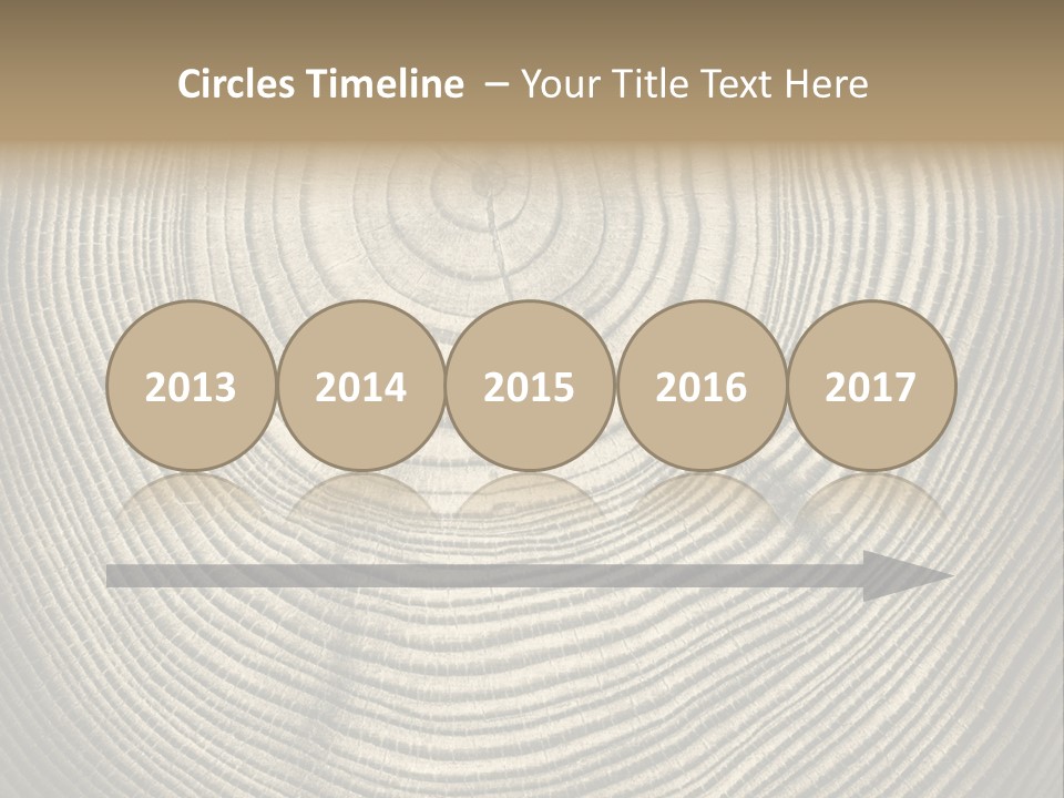 Circle Wooden Backgrounds PowerPoint Template