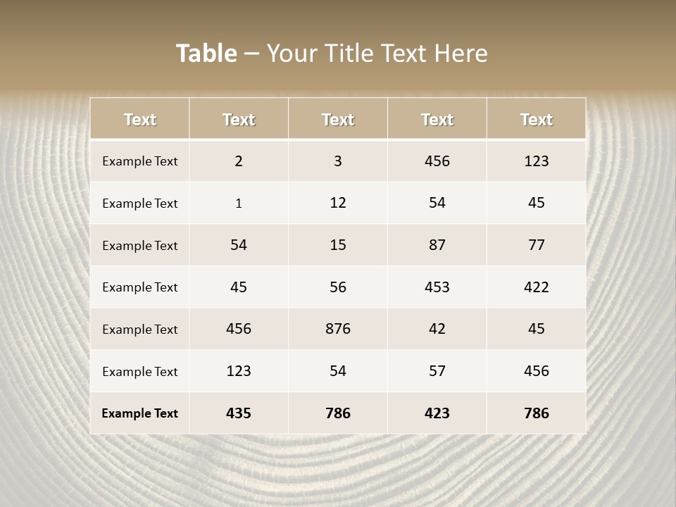 Circle Wooden Backgrounds PowerPoint Template