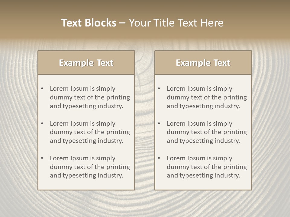 Circle Wooden Backgrounds PowerPoint Template