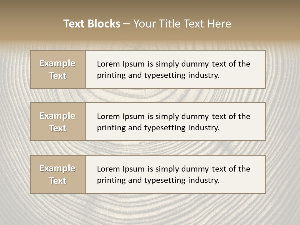 Circle Wooden Backgrounds PowerPoint Template