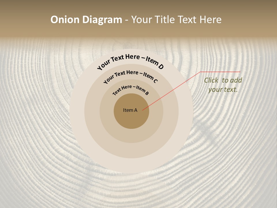Circle Wooden Backgrounds PowerPoint Template