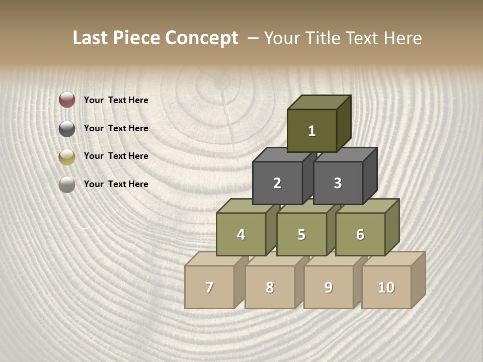 Circle Wooden Backgrounds PowerPoint Template