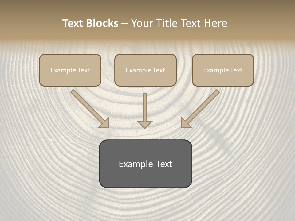 Circle Wooden Backgrounds PowerPoint Template