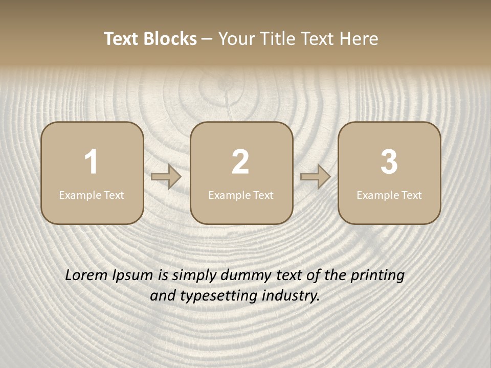 Circle Wooden Backgrounds PowerPoint Template