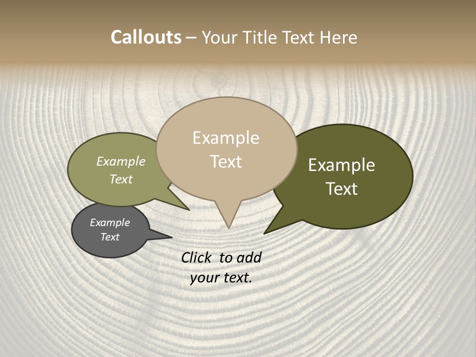 Circle Wooden Backgrounds PowerPoint Template