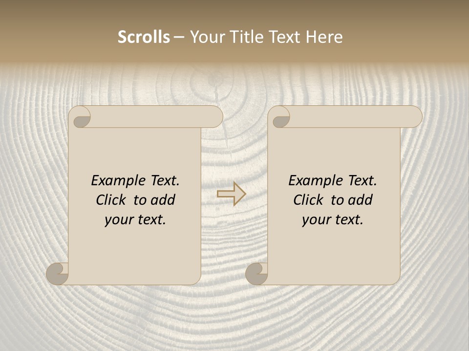 Circle Wooden Backgrounds PowerPoint Template