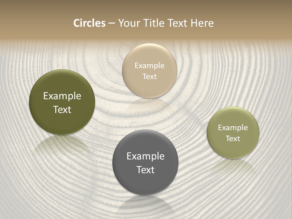 Circle Wooden Backgrounds PowerPoint Template